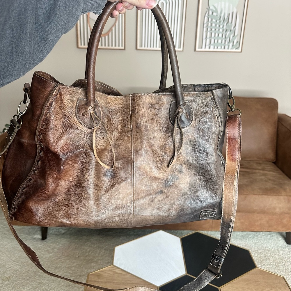 Bed-Stu Genuine Leather Rockaway Tote Bag